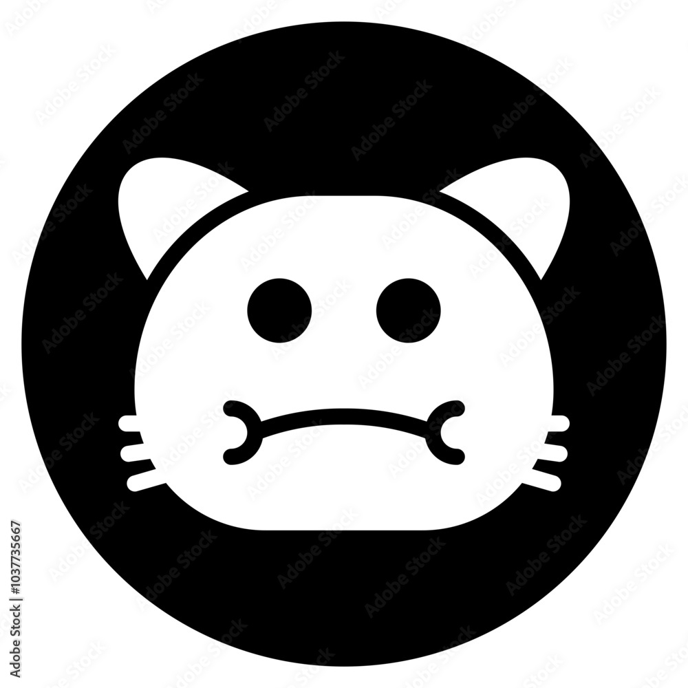 mouth full glyph icon mouth full glyph icon