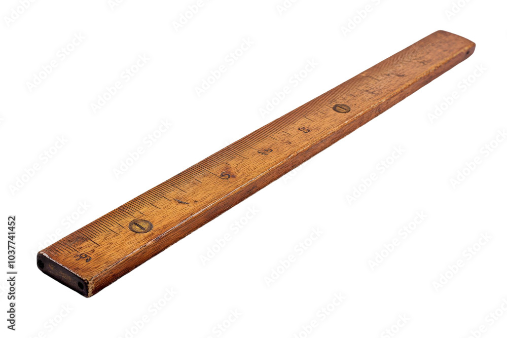 Antique Wooden Ruler. Antique Wooden Ruler.