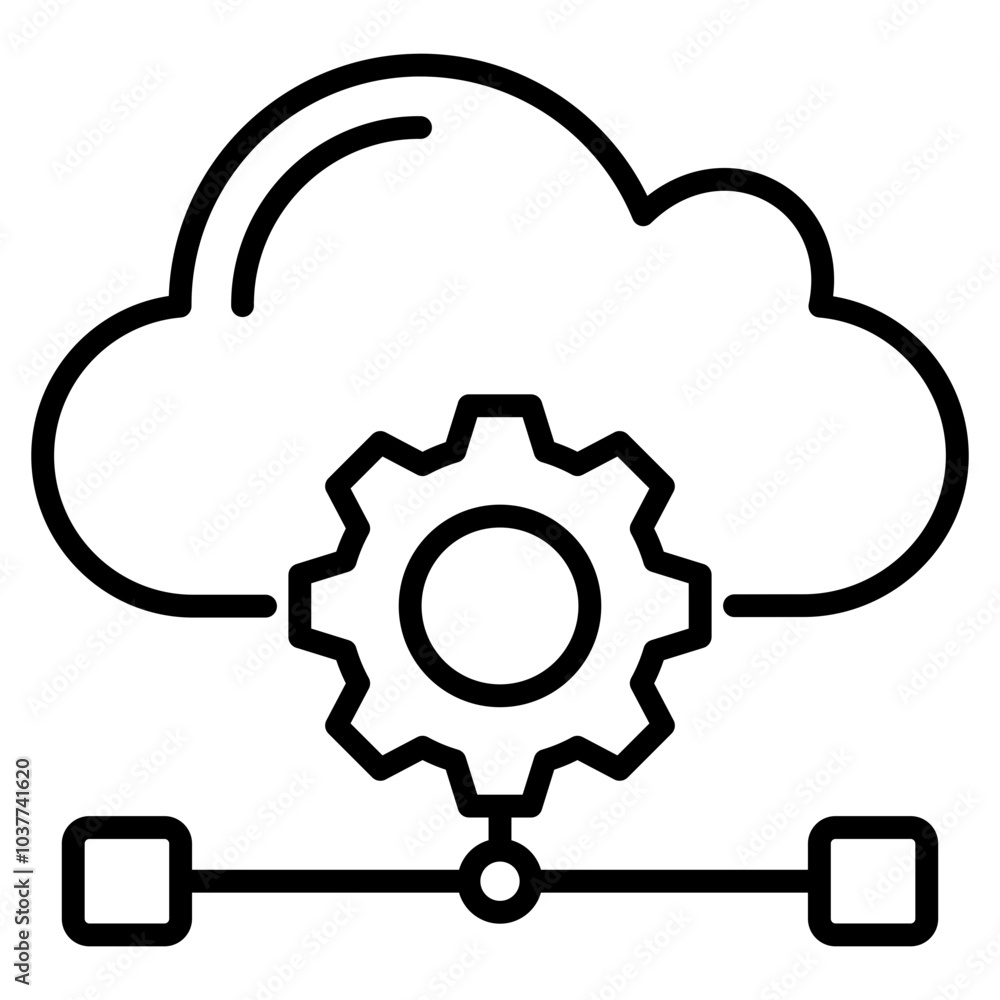 Cloud computing icon
Cloud computing icon