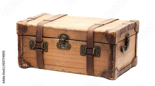 Vintage Wooden Suitcase.