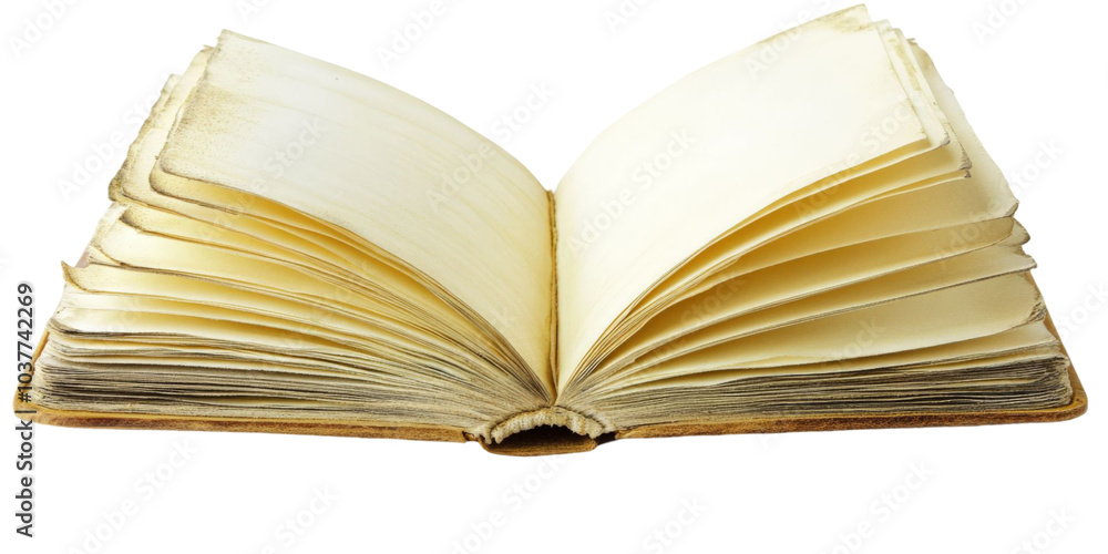 Fototapeta premium Open Book With Empty Pages.