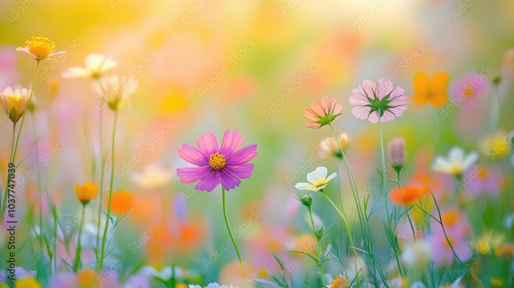 Floral Paradise: A Serene Tapestry of Blooms in Vibrant Hues Floral Paradise: A Serene Tapestry of Blooms in Vibrant Hues
