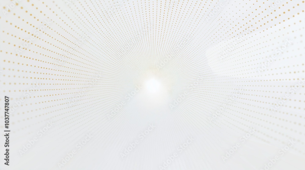 Abstract Tunnel of Light: A minimalist and futuristic vision of a white tunnel with subtle dot patterns, leading towards a bright light at the end. The image evokes a sense of progress, hope. Abstract Tunnel of Light: A minimalist and futuristic vision of a white tunnel with subtle dot patterns, leading towards a bright light at the end. The image evokes a sense of progress, hope.