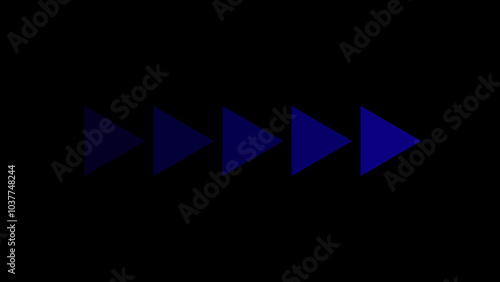 Music arrow button symbol. Right arrow icon