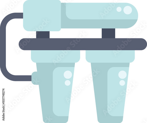 Water purifier system purifying tap water with filter cartridge making it safe and drinkable