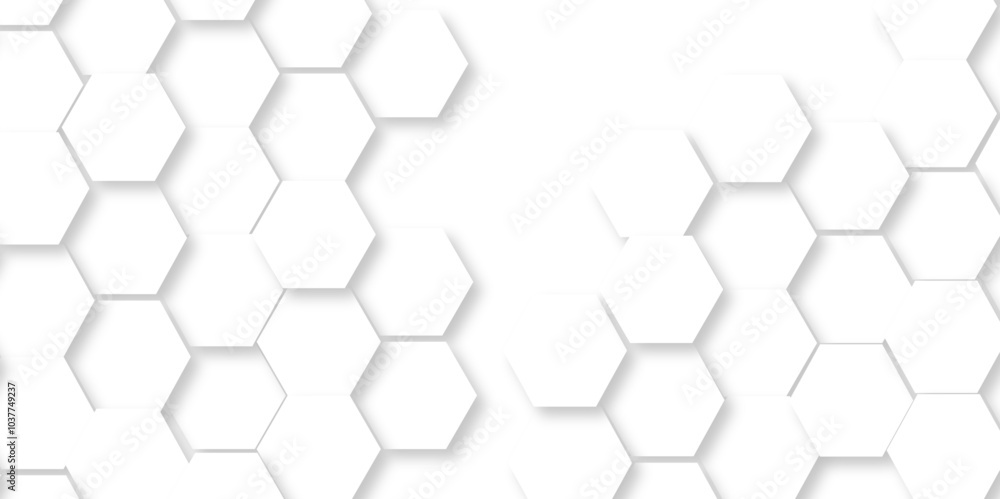 Vector Minimal White Hexagonal Background. Luxury White Pattern. 3D Futuristic abstract honeycomb mosaic white background. geometric mesh cell texture. modern futuristic wallpaper. Vector Minimal White Hexagonal Background. Luxury White Pattern. 3D Futuristic abstract honeycomb mosaic white background. geometric mesh cell texture. modern futuristic wallpaper.