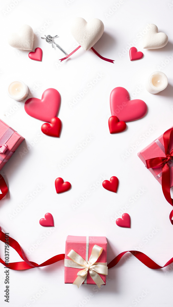 pink red heart decor special occasions