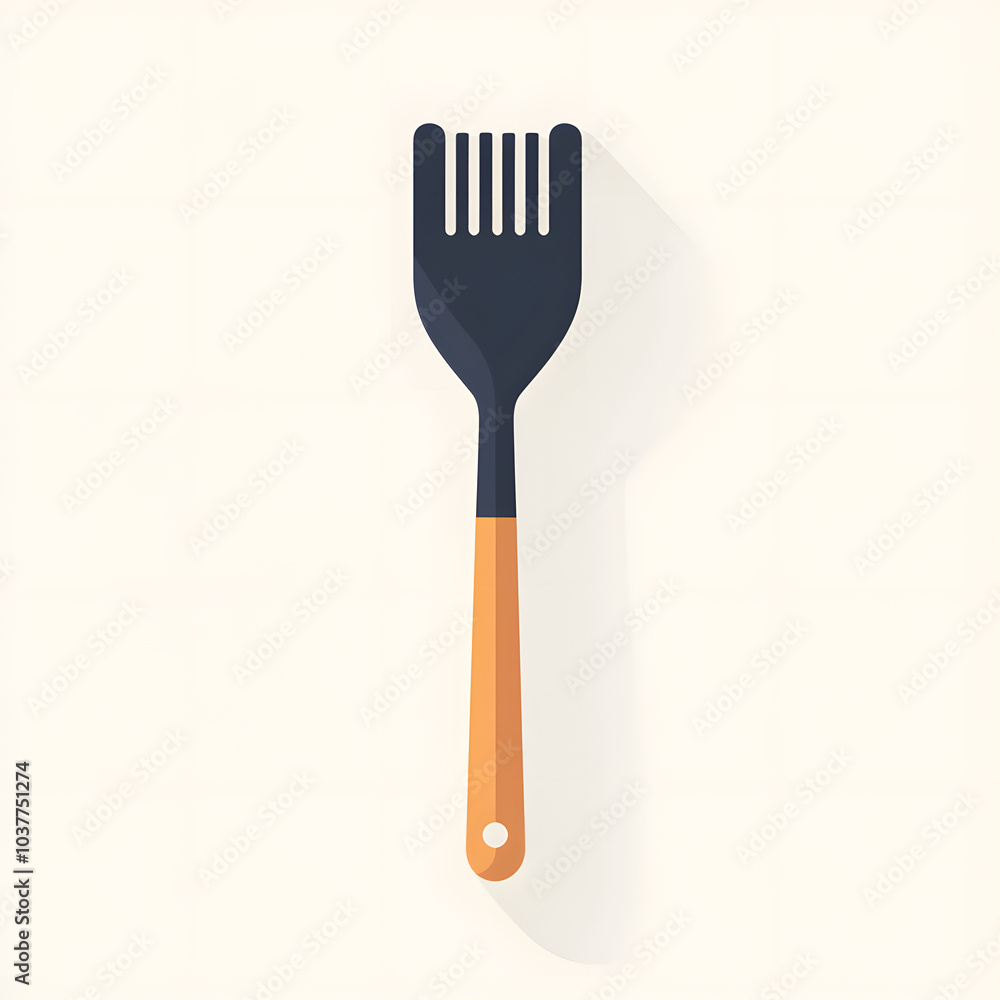 Flat design illustrations Spatula Flat design illustrations Spatula