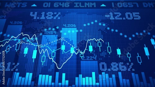 Stock Market Financial Background Loop