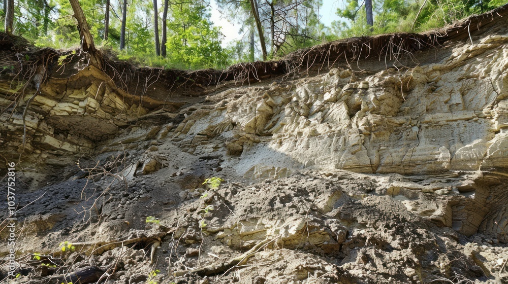 Fototapeta premium Eroded Cliff Face