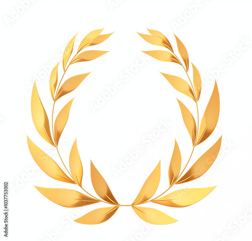 golden laurel wreath