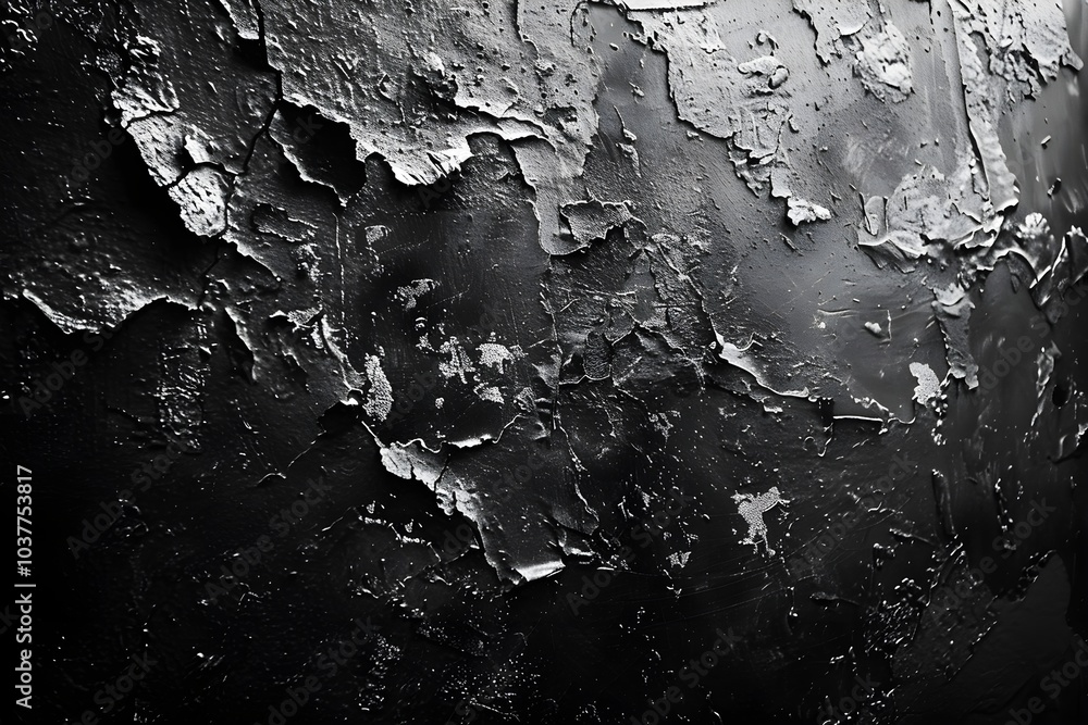 A black and white photo of peeling paint A black and white photo of peeling paint