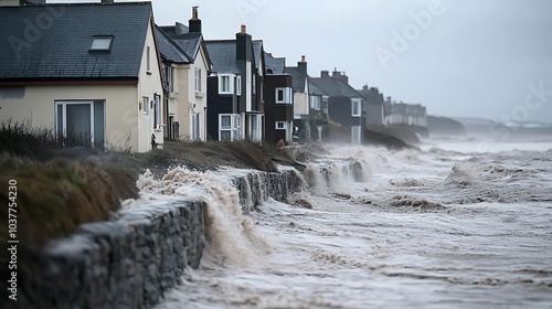 Coastal village completely washed out by massive flooding photo