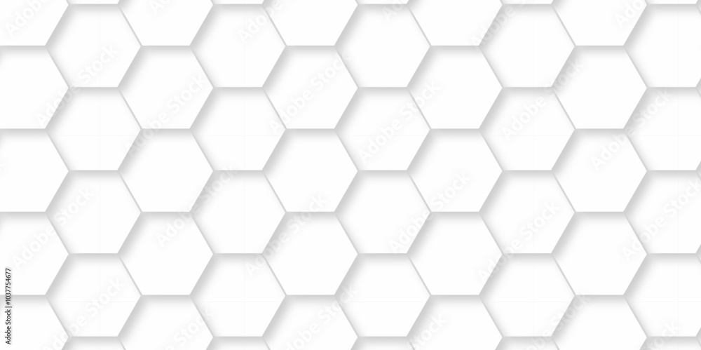 Vector Minimal White Hexagonal Background. Luxury White Pattern. 3D Futuristic abstract honeycomb mosaic white background. geometric mesh cell texture. modern futuristic wallpaper. Vector Minimal White Hexagonal Background. Luxury White Pattern. 3D Futuristic abstract honeycomb mosaic white background. geometric mesh cell texture. modern futuristic wallpaper.