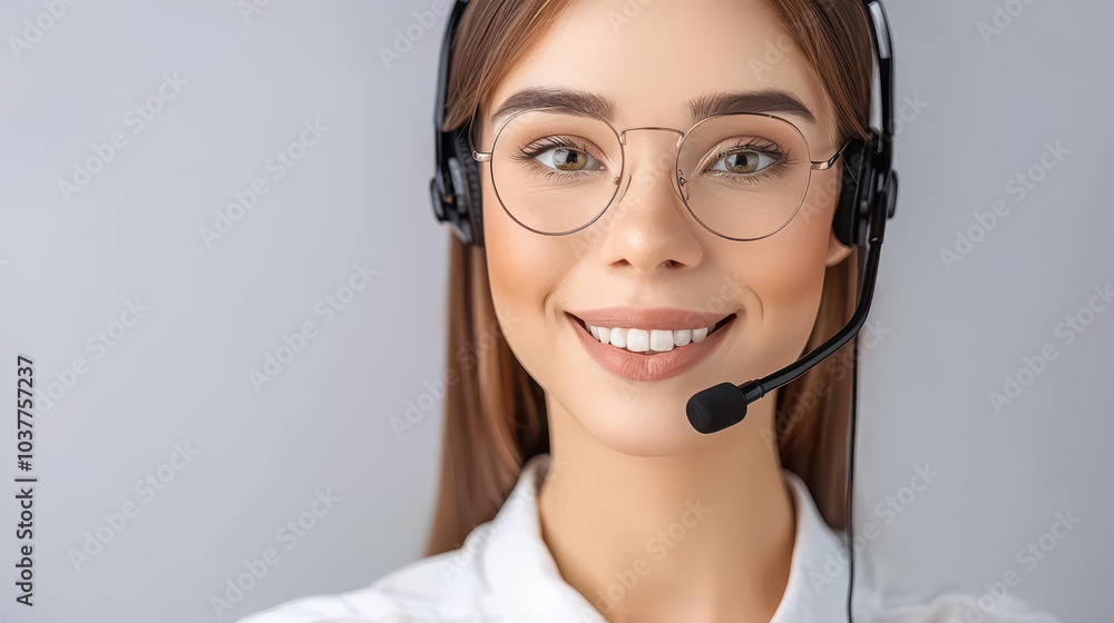 A skilled female consultant in headphones efficiently assists clients from her modern office workspace, ensuring quality support. A skilled female consultant in headphones efficiently assists clients from her modern office workspace, ensuring quality support.