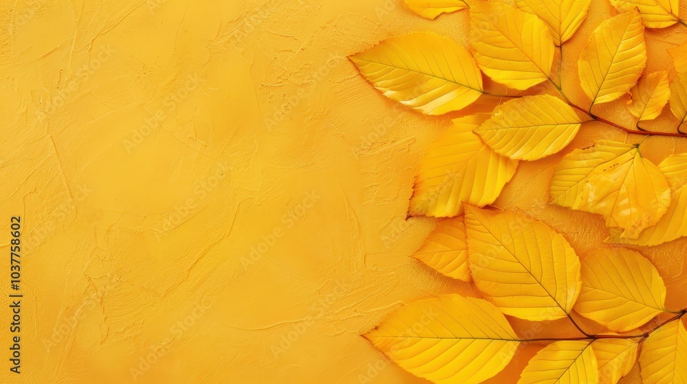 Fototapeta premium Explore the allure of shiny yellow leaf gold foil texture, perfect for adding elegance to any design project or artwork.