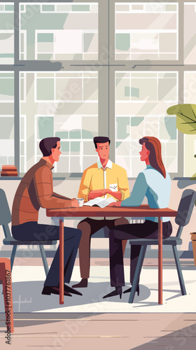  3 HR manager taking interview of people for a Managerial Job in a office meeting room, best job candidate