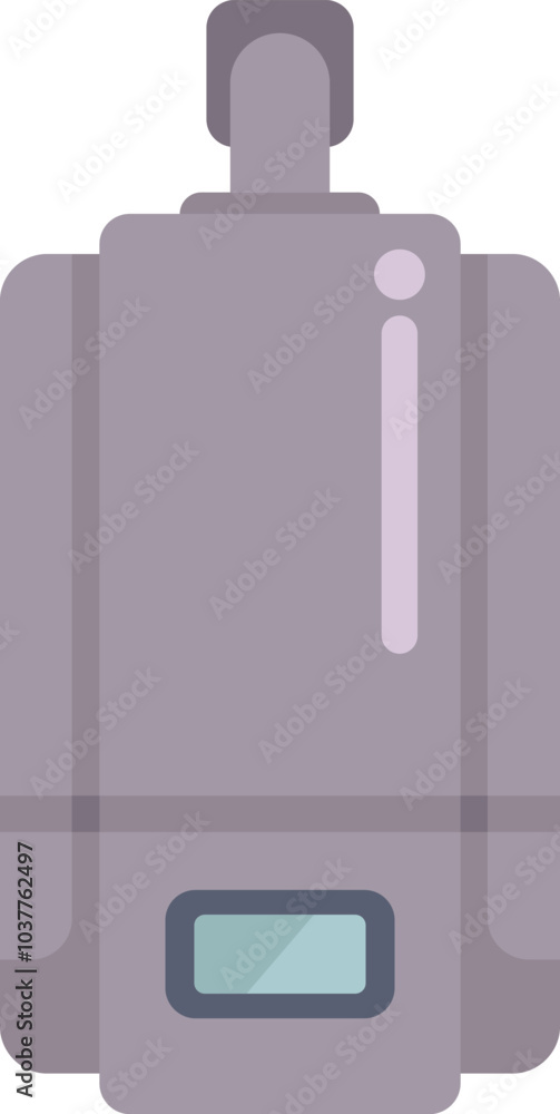 Illustration featuring a modern gas boiler providing hot water for a domestic heating system Illustration featuring a modern gas boiler providing hot water for a domestic heating system