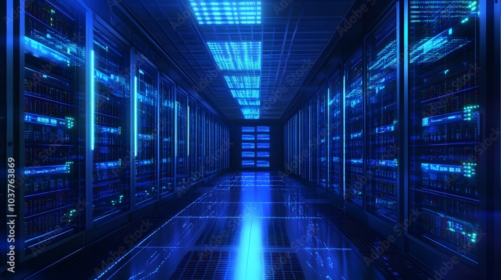 Computer servers and technology information interface transition. Computer servers and technology information interface transition.