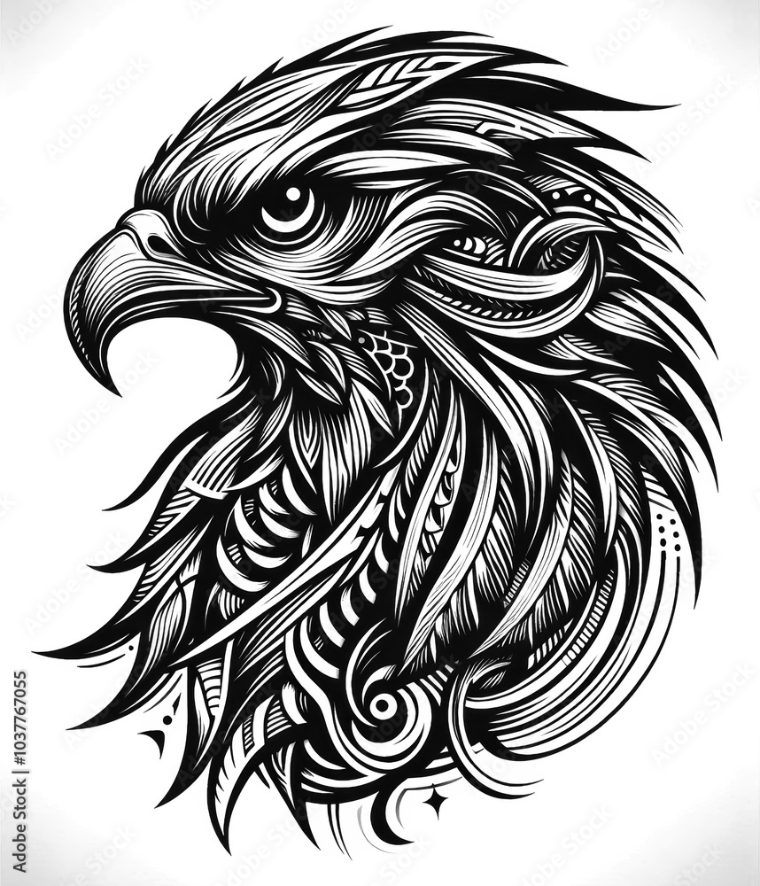 TRIBAL TATOO トライバル タトゥ 刺青 和柄 鷹 hawk TRIBAL TATOO トライバル タトゥ 刺青 和柄 鷹 hawk
