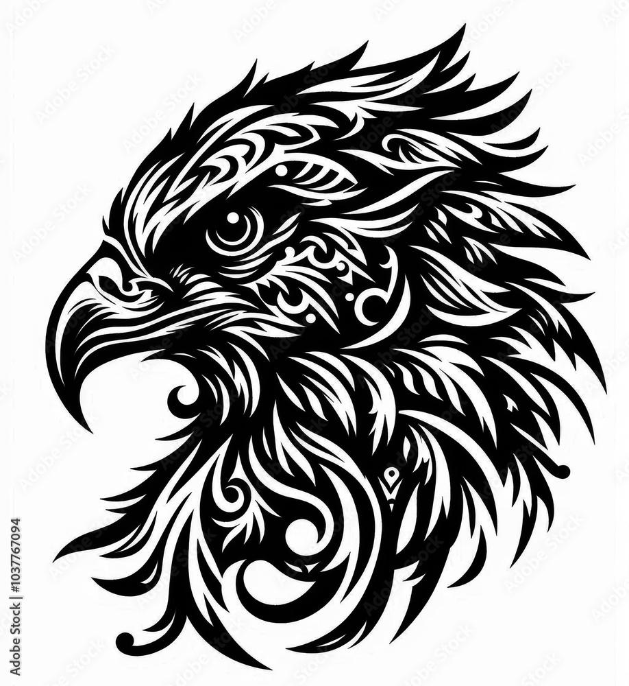 TRIBAL TATOO トライバル タトゥ 刺青 和柄 鷹 hawk TRIBAL TATOO トライバル タトゥ 刺青 和柄 鷹 hawk