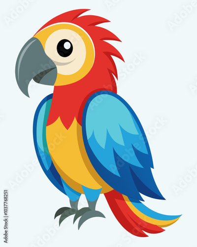 Parrot Illustration Vector template stock illustration