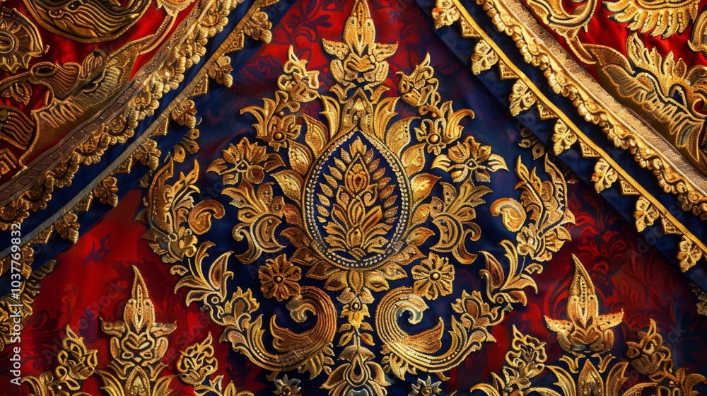 Traditional Thai Pattern in Ceremonial Adornment Traditional Thai Pattern in Ceremonial Adornment