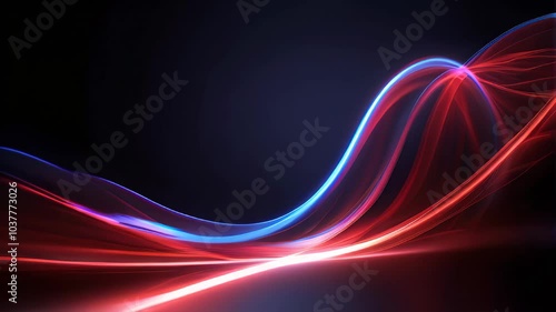 Abstract colorful background with red and blue glowing lines. abstract multicolor spectrum. Website banner