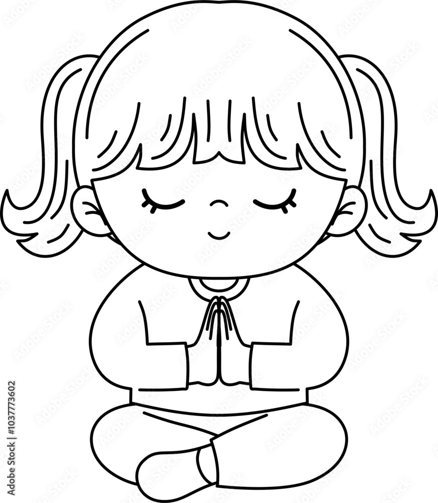 kid doing yoga outline coloring kid doing yoga outline coloring