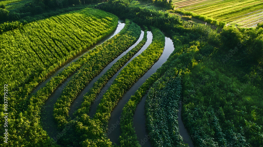 Modern Irrigation Systems Transforming Lush Green Fields into Efficient Agricultural Landscapes - Modern Irrigation Systems Transforming Lush Green Fields into Efficient Agricultural Landscapes -