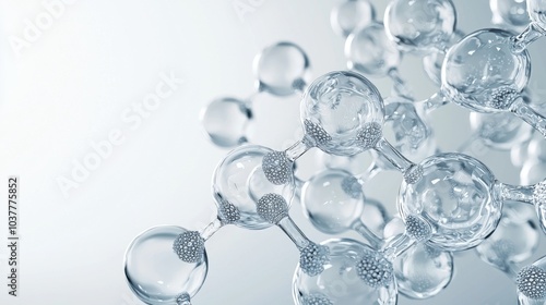 Molecular Marvels: 3D Abstract Scientific Background