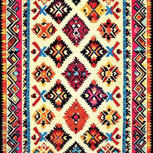 Lenca** Pattern - A fabric pattern used in the traditional textiles of the Lenca indigenous photo