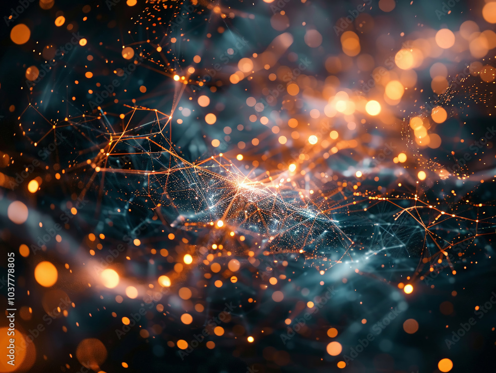 Abstract Network Bokeh Connection Digital Technology Abstract Network Bokeh Connection Digital Technology