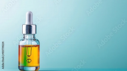 Wallpaper Mural Colorful Essential Oil Dropper on Blue Background Torontodigital.ca