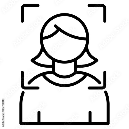 Face recognition icon
