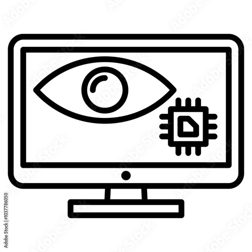 Computer vision icon
