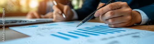 Analyzing data trends insights from graphs and charts in business reports