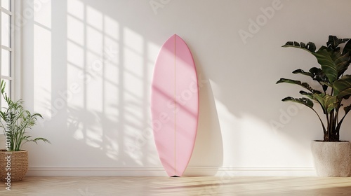 Surfboard black mockup