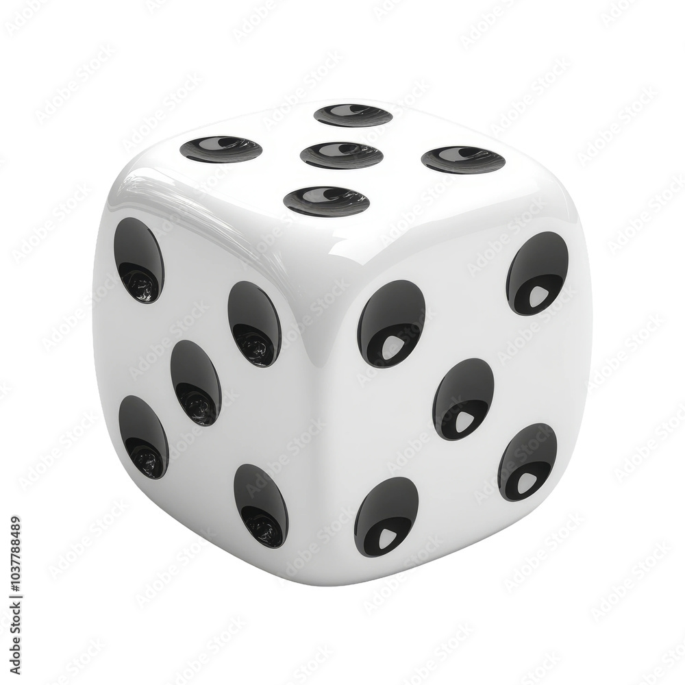 Isolated Dice on Transparent Background Isolated Dice on Transparent Background