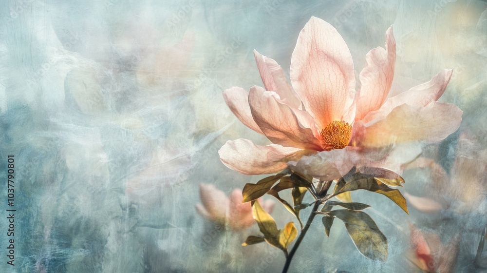Delicate Magnolia Blossom in Soft Light Delicate Magnolia Blossom in Soft Light
