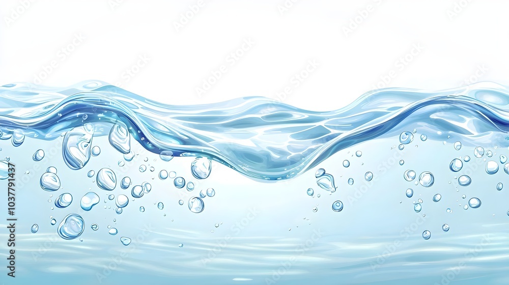 Water Wave Bubbles Abstract Water Wave Bubbles Abstract