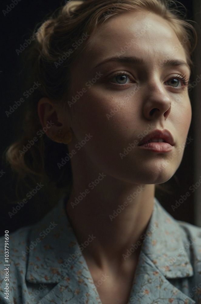 Cinematic Portrait in Warm and Cool Tones with Subtle Film Grain Cinematic Portrait in Warm and Cool Tones with Subtle Film Grain