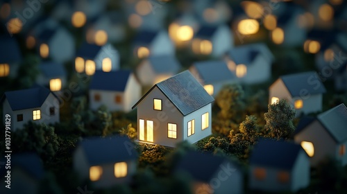 Wallpaper Mural Modern Estate Investment with High Contrast Lighting Torontodigital.ca