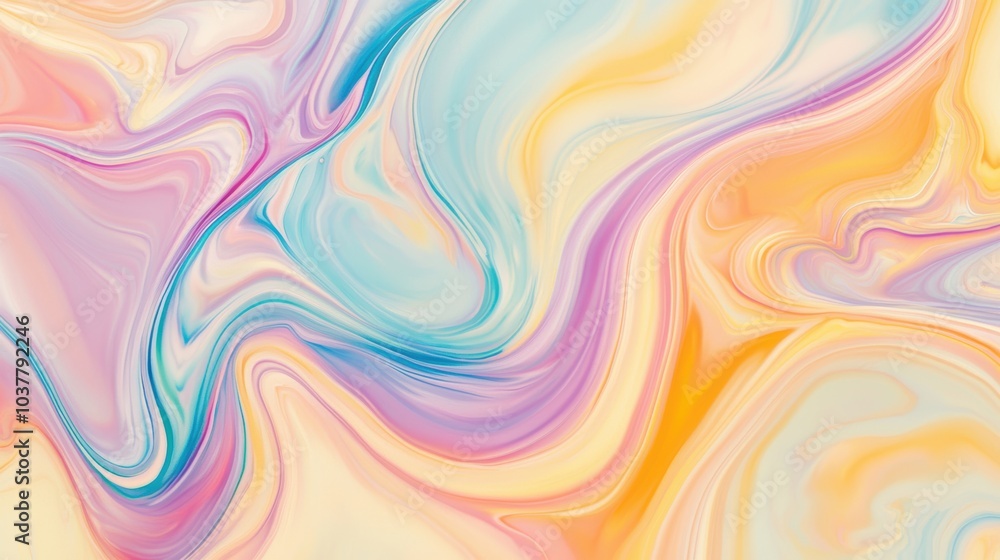 Vibrant Swirling Marble Pattern in Pastel Colors Vibrant Swirling Marble Pattern in Pastel Colors