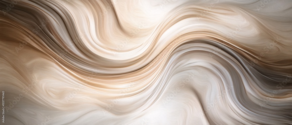 An abstract wave pattern with swirling beige and gray tones, creating a soothing and modern design perfect for backgrounds and artistic projects. An abstract wave pattern with swirling beige and gray tones, creating a soothing and modern design perfect for backgrounds and artistic projects.