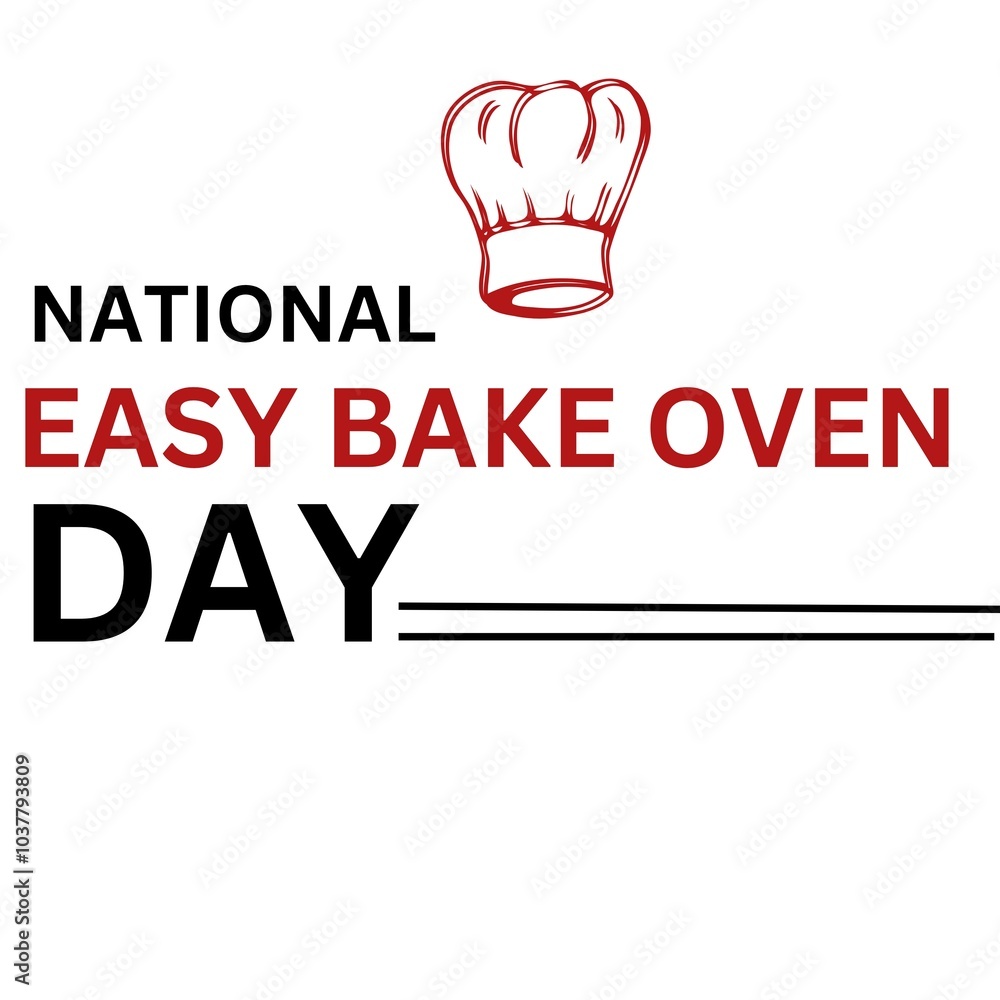 Fototapeta premium National Easy-Bake Oven Day. celebrated in November