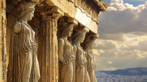 The Caryatids of the Erechtheion photo