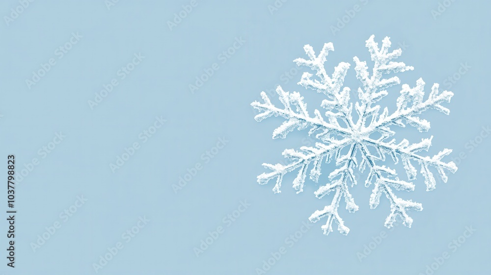 Snowflake on a blue background Snowflake on a blue background