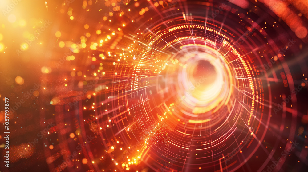 tech background wallpaper Glowing concentric circles and data particles, creating a vortex-like effect in a high-tech, futuristic background. tech background wallpaper Glowing concentric circles and data particles, creating a vortex-like effect in a high-tech, futuristic background.