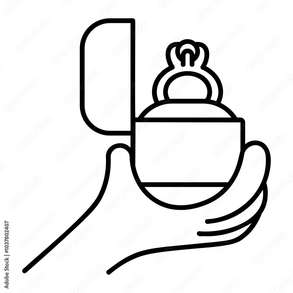 Obraz premium marriage Line Icon
